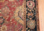 17th Century Wide Hallway Persian Isfahan Rug 49664 Border Design Nazmiyal