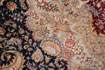 Animal Motif Silk Modern Chinese Rug 49923 Flowers Nazmiyal