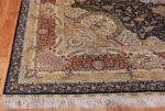 Animal Motif Silk Modern Chinese Rug 49923 Side Corner Nazmiyal