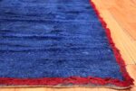 Blue Room Size Vintage Moroccan Rug 49915 Side Corner Nazmiyal