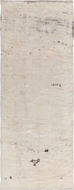 Vintage Ivory Moroccan Berber Rug 49921 - Nazmiyal