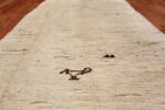 Vintage Ivory Moroccan Rug 49921 Dark Side Nazmiyal