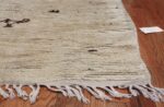 Vintage Ivory Moroccan Rug 49921 Side Corner Nazmiyal