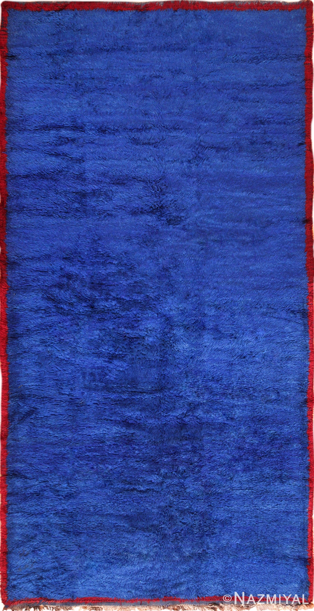 Blue Room Size Vintage Moroccan Rug 49915 Nazmiyal