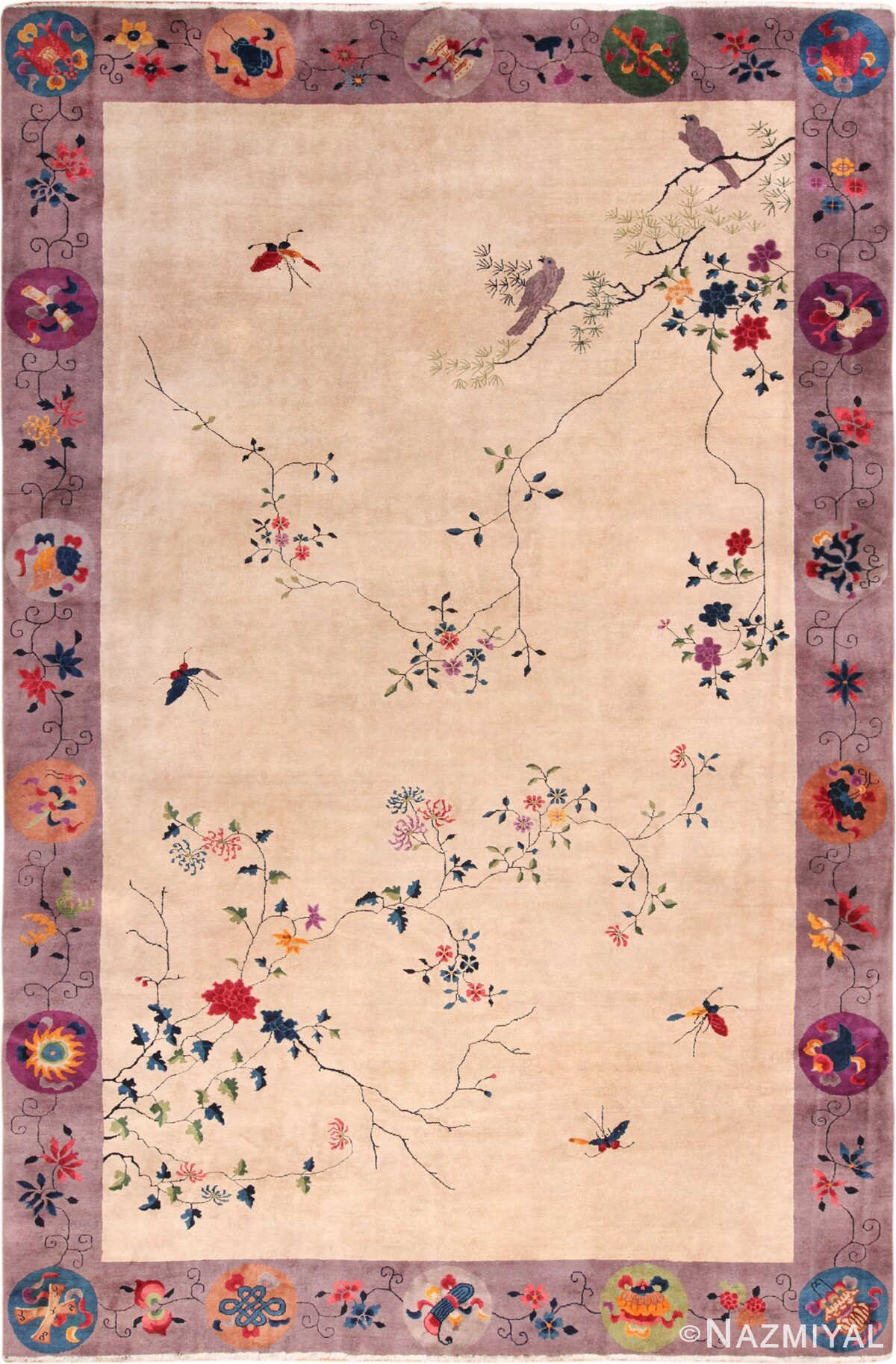 Large Antique Chinese Rug 49909 Nazmiyal