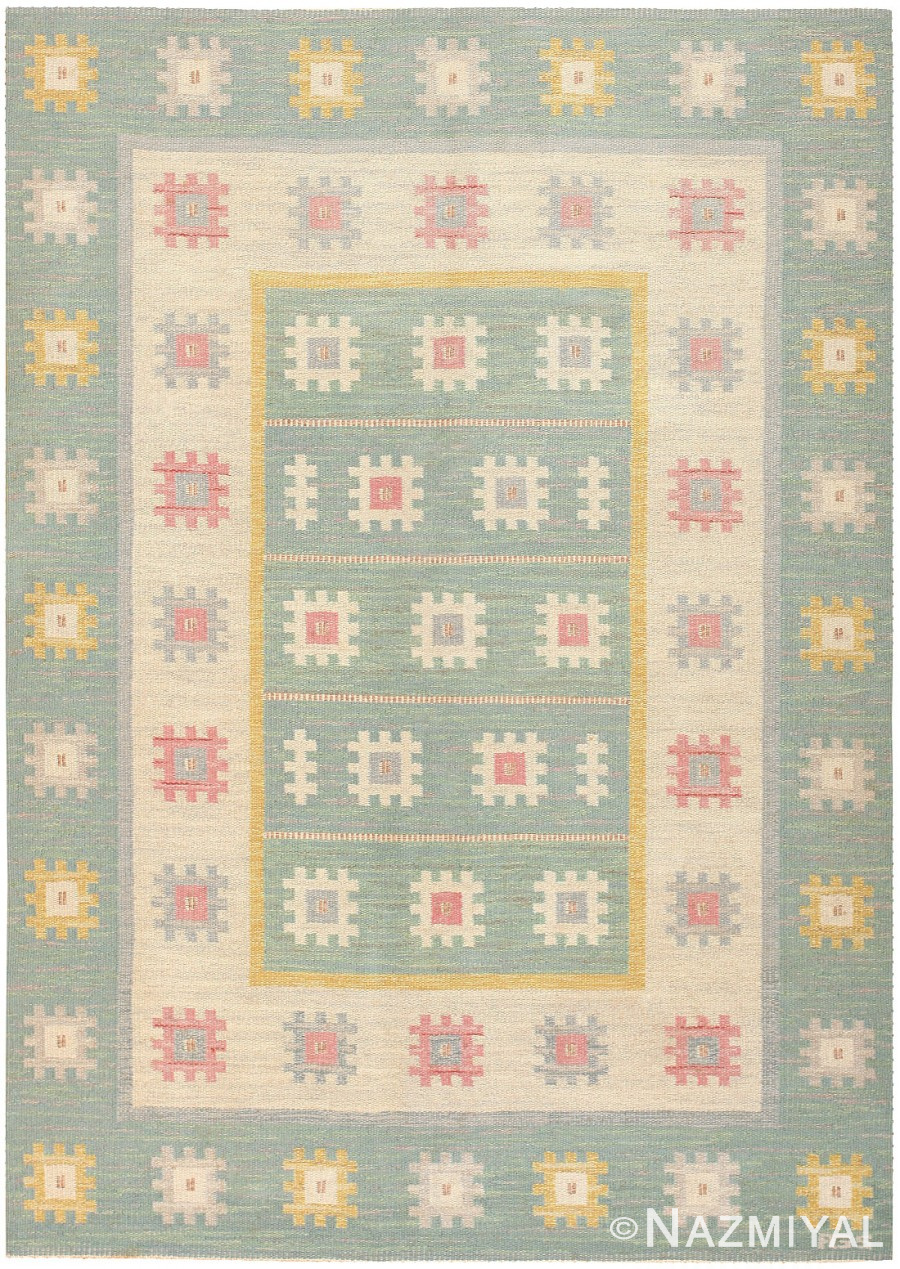 Vintage Swedish Rug by Anna Sjoqvist 47012 - By Nazmiyal