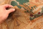 Antique Israeli Pictorial Bezalel Rachel's Tomb Rug #49981 from Nazmiyal Antique Rugs in NYC