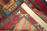 Antique Pictorial Temple Of Solomon Israeli Marbediah Rug #49979 from Nazmiyal Antique Rugs in NYC