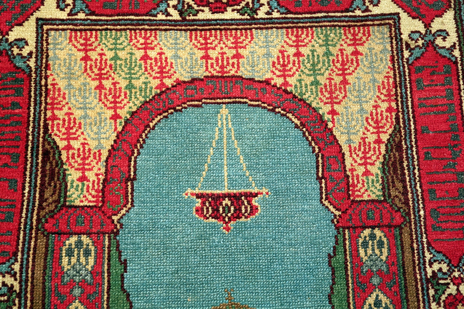Pictorial Temple Of Solomon Israeli Marbediah Rug 49979 Nazmiyal