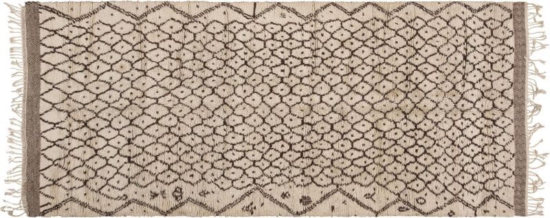 Beni Ourain Vintage Moroccan Rug | Nazmiyal