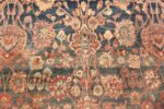 Blue Abrash Antique Persian Kerman Rug #49697 - Nazmiyal