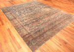 Blue Abrash Antique Persian Kerman Rug #49697 - Nazmiyal