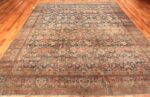 Blue Abrash Antique Persian Kerman Rug #49697 - Nazmiyal