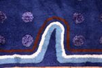 Blue Square Silk and Wool Garo Antreasian Art Rug #49950 - Nazmiyal