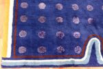 Blue Square Silk and Wool Garo Antreasian Art Rug #49950 - Nazmiyal