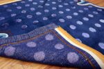 Blue Square Silk and Wool Garo Antreasian Art Rug #49950 - Nazmiyal