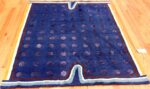 Blue Square Silk and Wool Garo Antreasian Art Rug #49950 - Nazmiyal