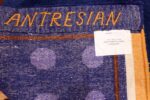 Blue Square Silk and Wool Garo Antreasian Art Rug #49950 - Nazmiyal