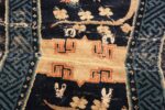 Center Antique Chinese Horse Cover Saddle Blanket 49968 by Nazmiyal