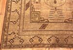 Decorative Antique Earth Tone Color Khotan Rug #49980 - Nazmiyal