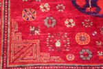Funky Vintage Purple Silk Pomegranate Khotan Rug #49982 Nazmiyal