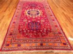 Funky Vintage Purple Silk Pomegranate Khotan Rug #49982 Nazmiyal