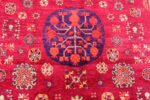 Funky Vintage Purple Silk Pomegranate Khotan Rug #49982 Nazmiyal