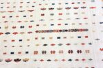 Ivory Antique Square Tribal caucasian Shahsavan Jajim #49933 from Nazmiyal Antique Rugs in NYC