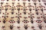 Ivory Room Size Antique Indian Agra Carpet #49959 - Nazmiyal