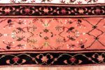 Ivory Room Size Antique Indian Agra Carpet #49959 - Nazmiyal