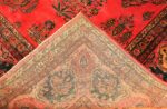 Red Room Size Antique Persian Kashan Rug #49905 from Nazmiyal Antique Rugs in NYC