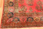 Red Room Size Antique Persian Kashan Rug #49905 from Nazmiyal Antique Rugs in NYC