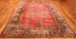 Red Room Size Antique Persian Kashan Rug #49905 from Nazmiyal Antique Rugs in NYC