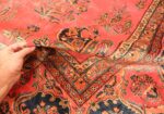 Red Room Size Antique Persian Kashan Rug #49905 from Nazmiyal Antique Rugs in NYC