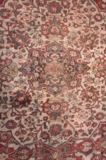 Room Size Rust Color Antique Persian Tabriz Rug #49951 - Nazmiyal
