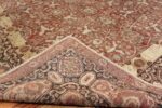 Room Size Rust Color Antique Persian Tabriz Rug #49951 - Nazmiyal