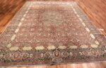 Room Size Rust Color Antique Persian Tabriz Rug #49951 - Nazmiyal