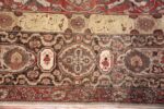 Room Size Rust Color Antique Persian Tabriz Rug #49951 - Nazmiyal
