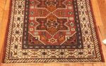 Small Antique Geometric Israeli Bezalel Rug 49975 from Nazmiyal