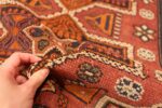 Small Antique Geometric Israeli Bezalel Rug 49975 from Nazmiyal
