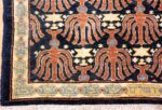 Small Blue Antique Israeli Bezalel Menorah Rug #49976 - Nazmiyal
