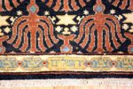 Small Blue Antique Israeli Bezalel Menorah Rug #49976 - Nazmiyal