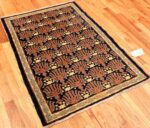 Small Blue Antique Israeli Bezalel Menorah Rug #49976 - Nazmiyal