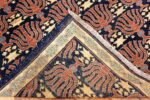 Small Blue Antique Israeli Bezalel Menorah Rug #49976 - Nazmiyal