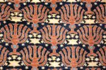 Small Blue Antique Israeli Bezalel Menorah Rug #49976 - Nazmiyal