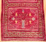 Small Pomegranate Design Antique Purple Silk Khotan Runner Rug #49970 - From Nazmiyal Antique Rugs in NYC.