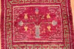 Small Pomegranate Design Antique Purple Silk Khotan Runner Rug #49970 - From Nazmiyal Antique Rugs in NYC.