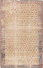 Small Tribal Antique Distressed Shabby Chic Khotan Rug #49969 from Nazmiyal Antique Rugs in NYC
