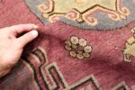 Small Tribal Purple Antique Khotan Rug #49964 - From Nazmiyal Antique Rugs in NYC