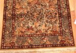 Small Vintage Silk Metallic Turkish Hereke Animal Rug #49991 from Nazmiyal Antique Rugs in NYC.